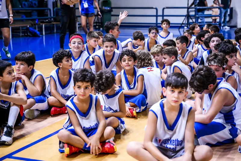 Award ceremony at NBA Basketball School Lebanon camp