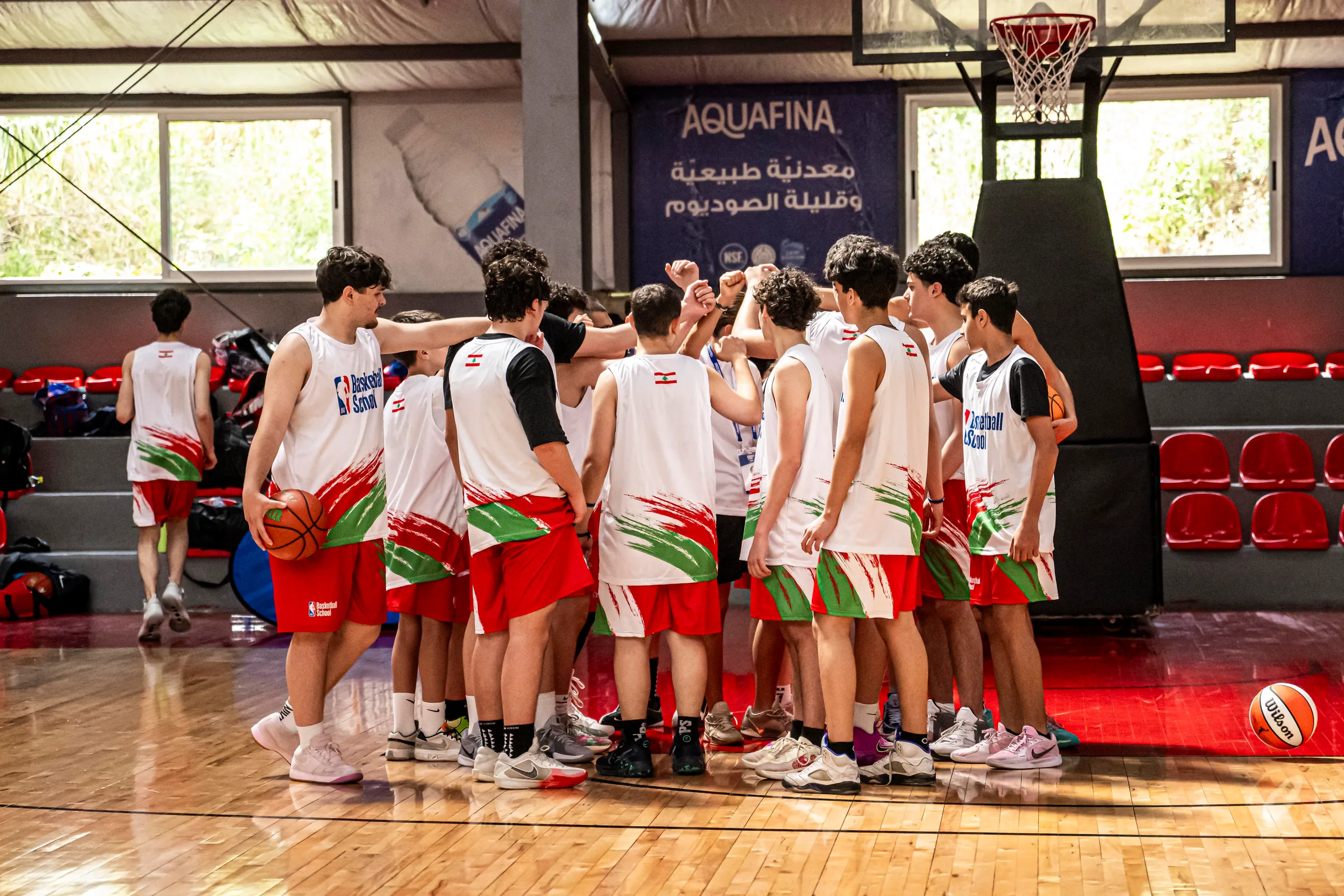 Team huddle
